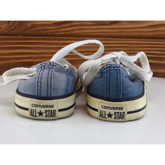 Converse Sz 5 Toddler Boys Sneaker Blue Fabric All Star Medium - Picture 7 of 10